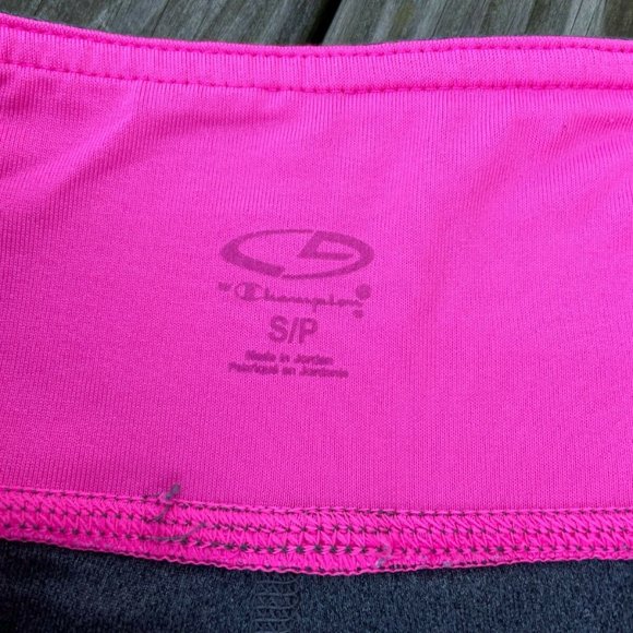 Champion Women Pants Sport Athletic Legging GrayPink Size SP - Picture 4 of 9